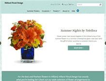 Tablet Screenshot of hilliardfloral.com